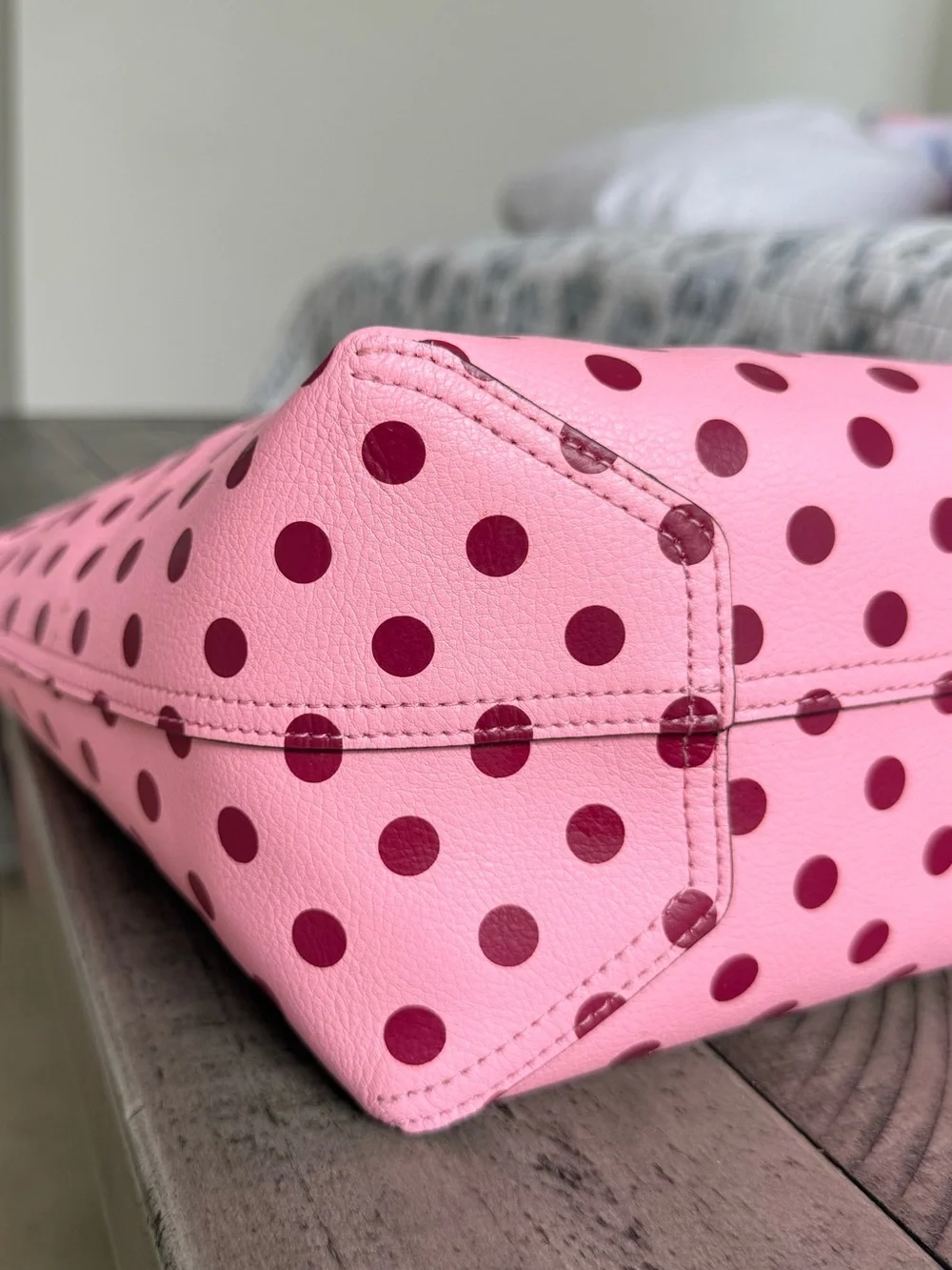 Rare Kate Spade Love Birds Polka Dot Reversible Tote Bag and Matching Crossbody